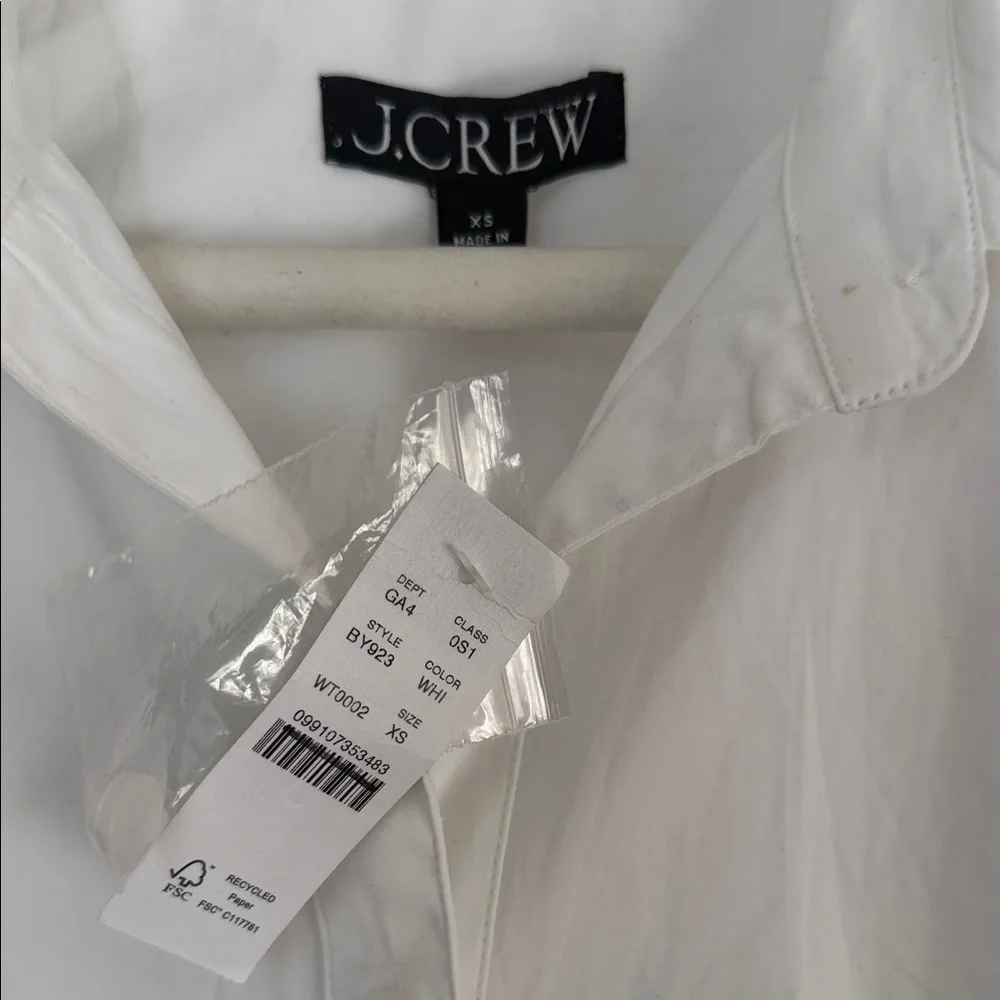 J. Crew White Ruffle Mini Dress - Picture 6 of 7